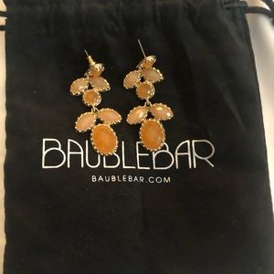Peach BaubleBar chandelier earrings